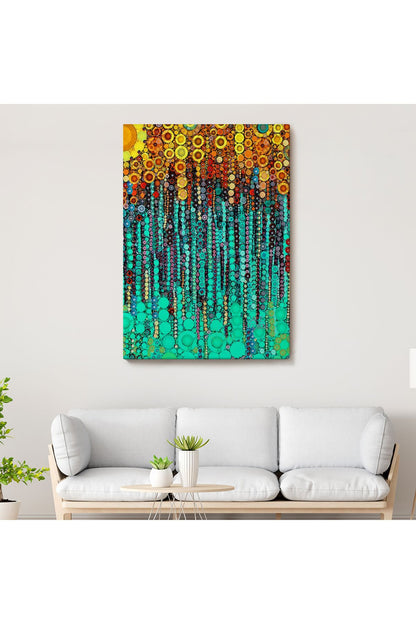 Renkli Sarmaşık Duvar Tablosu-6101