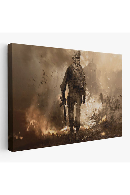 Dekoratif Kanvas Tablo-Call Of Duty PC Oyunu Duvar Tablosu 6572