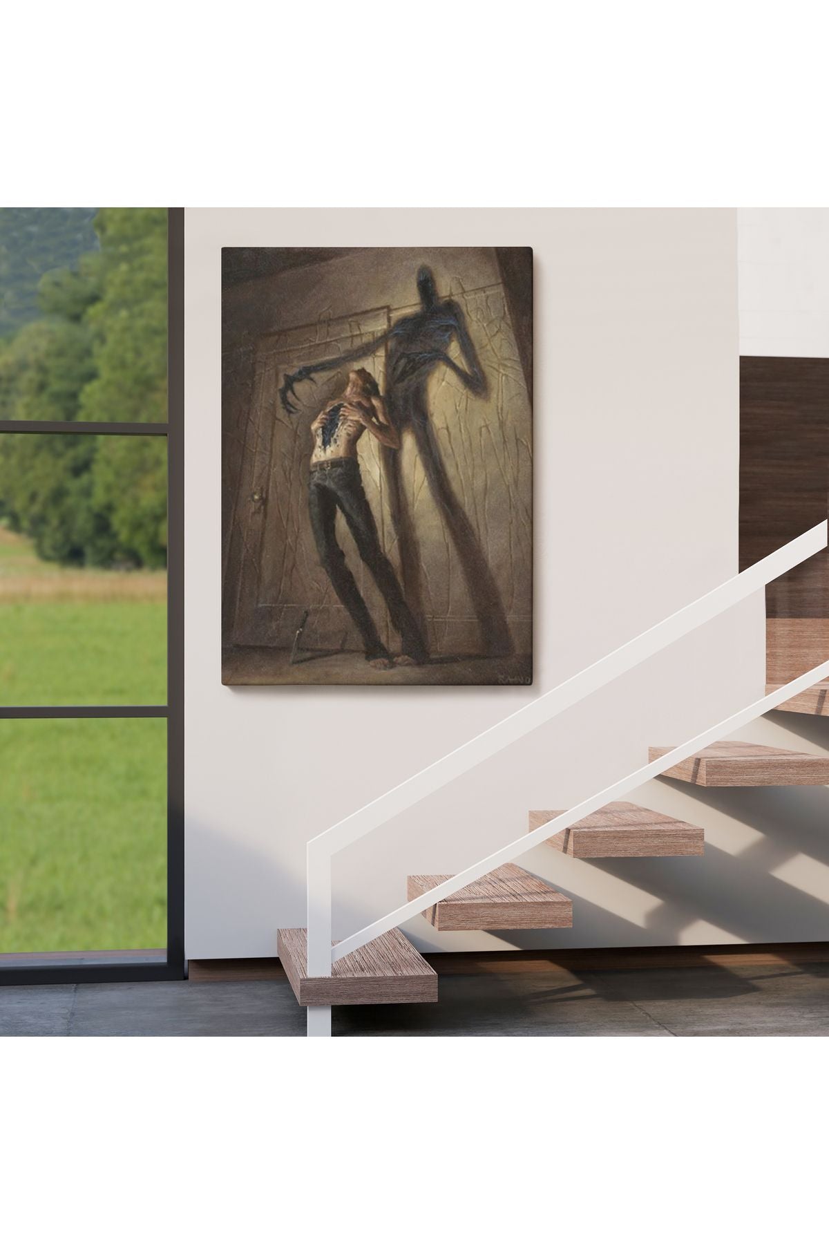 Sürreal Depresyon Duvar Tablosu-6111