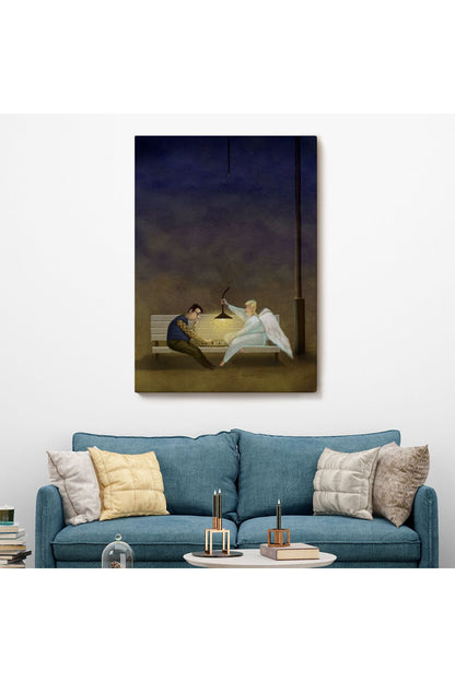 Melek İyi İnsanlara Yardım EdiyorDekoratif Tablo-6110