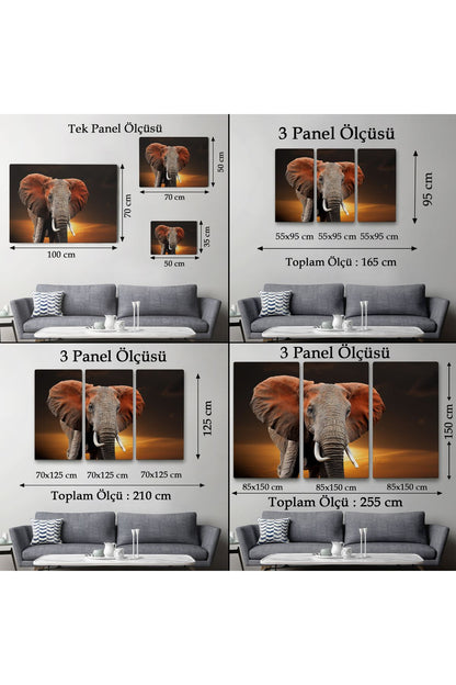 Fil Dekoratif Kanvas Tablo 1167