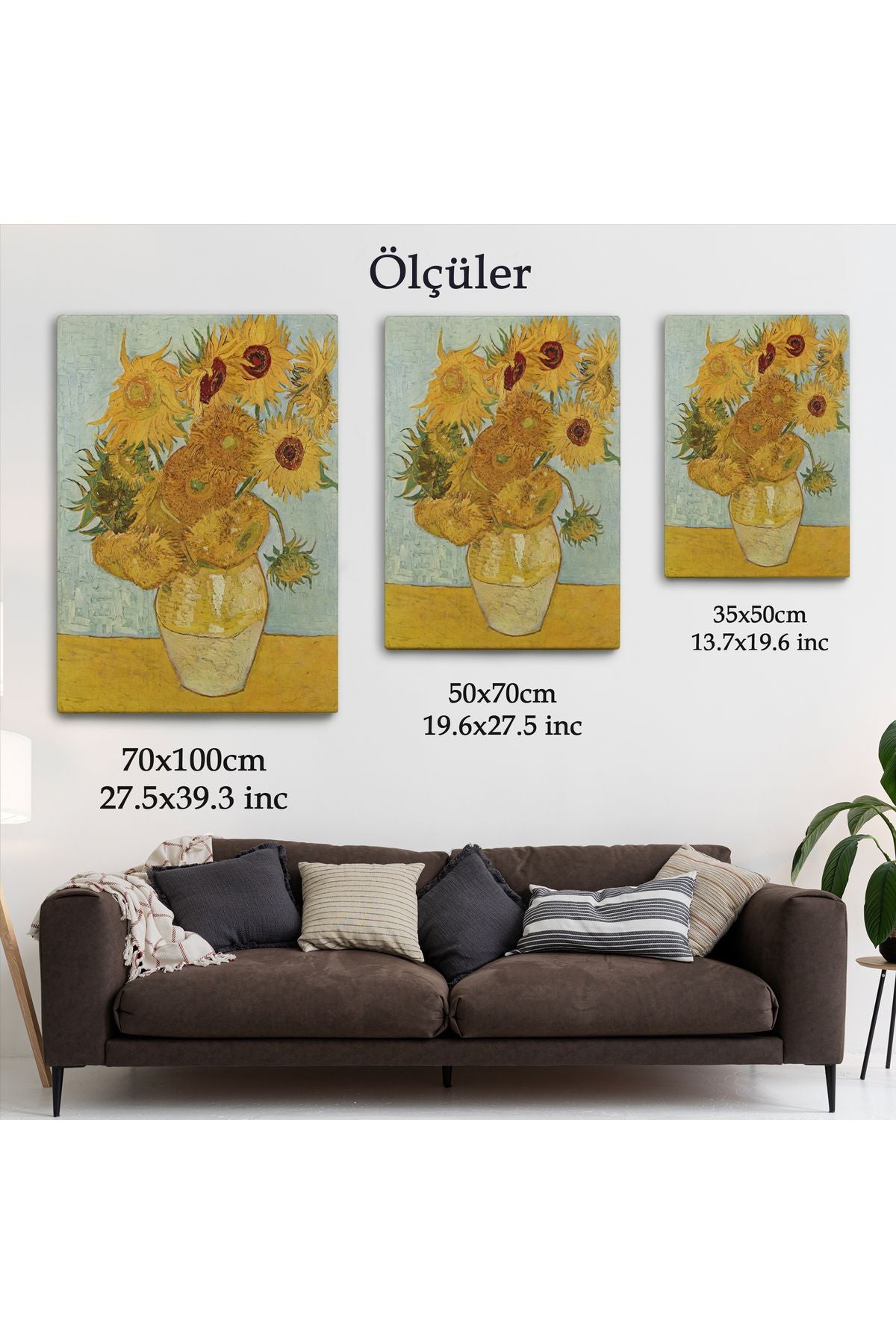 Vincent Van Gogh Ayçiçekleri İsimli Eseri Kanvas Tablo-5133