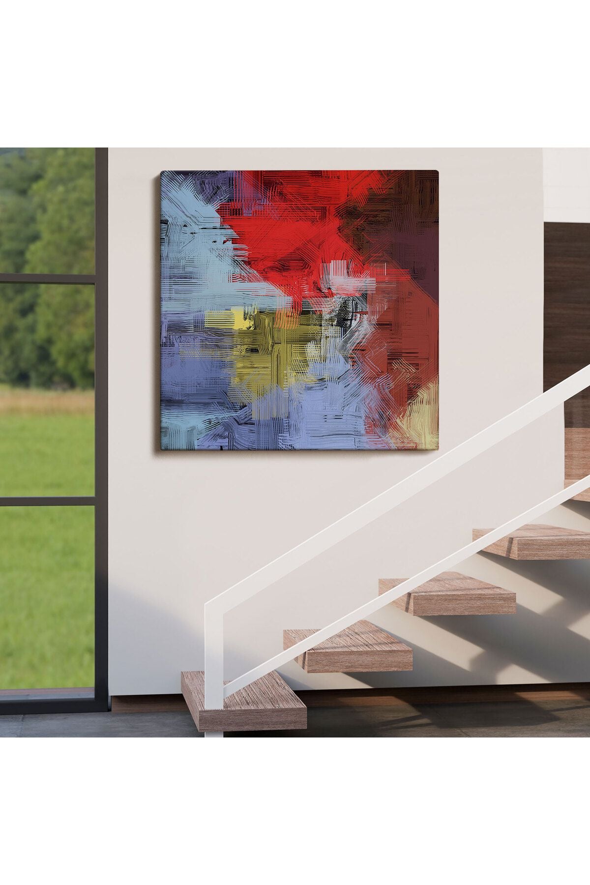 Çağdaş Desenli Soyut Kanvas Tablo-5906