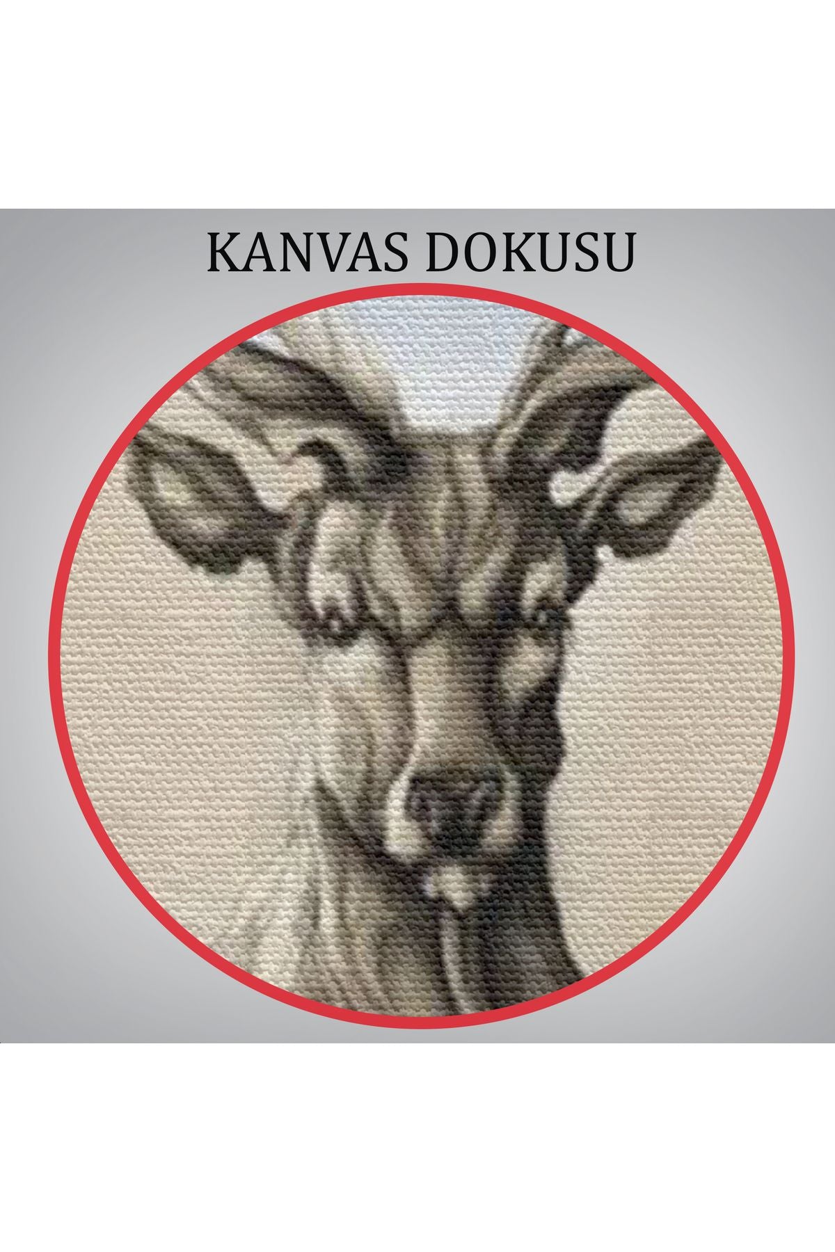 Daha Güzel Bir Doğa Hayal Eden Geyik Sürreal Duvar Tablosu-6017