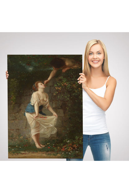 Kiraz Toplayan Sevgililer Duvar Tablosu-6255