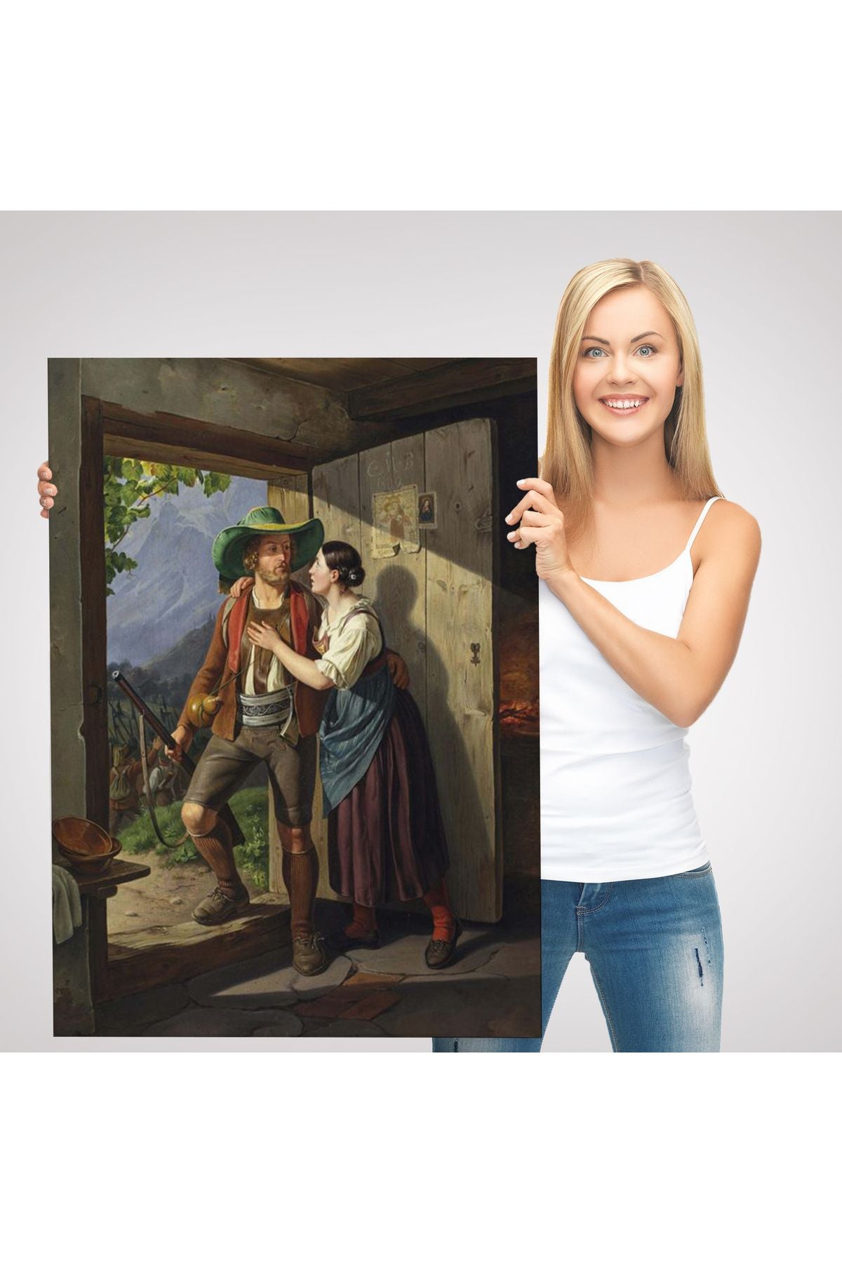 Carl Friedrich Moritz Müller Dresden 1807-1865 Münih, Andreas Hofer Vedası Tablosu-6084