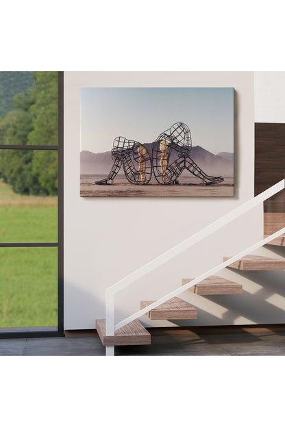 Ejderhanın Kaşındaki Savaşçı Kanvas Tablo-5084