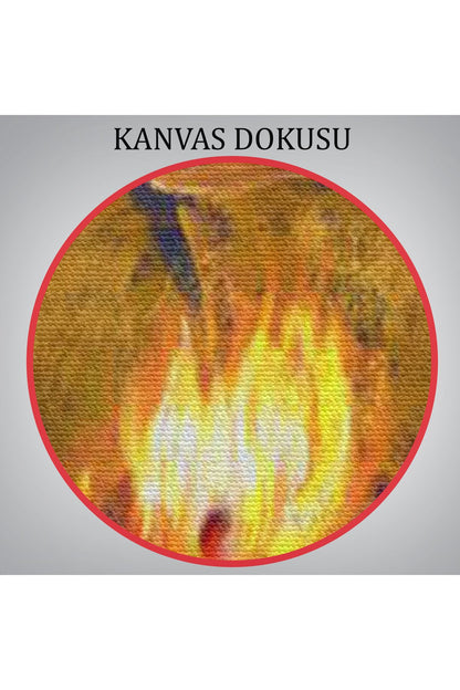 Şabat Ayini Yapan Cadıların Ateş Etrafındaki Dans Tablosu-6354