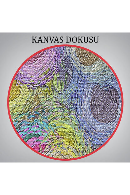 Soyut Modern Sanat Dekoratif Kanvas Duvar Tablosu-3595