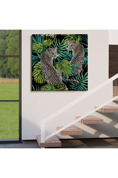 Leoparlar Dekoratif Kanvas Tablo-5813