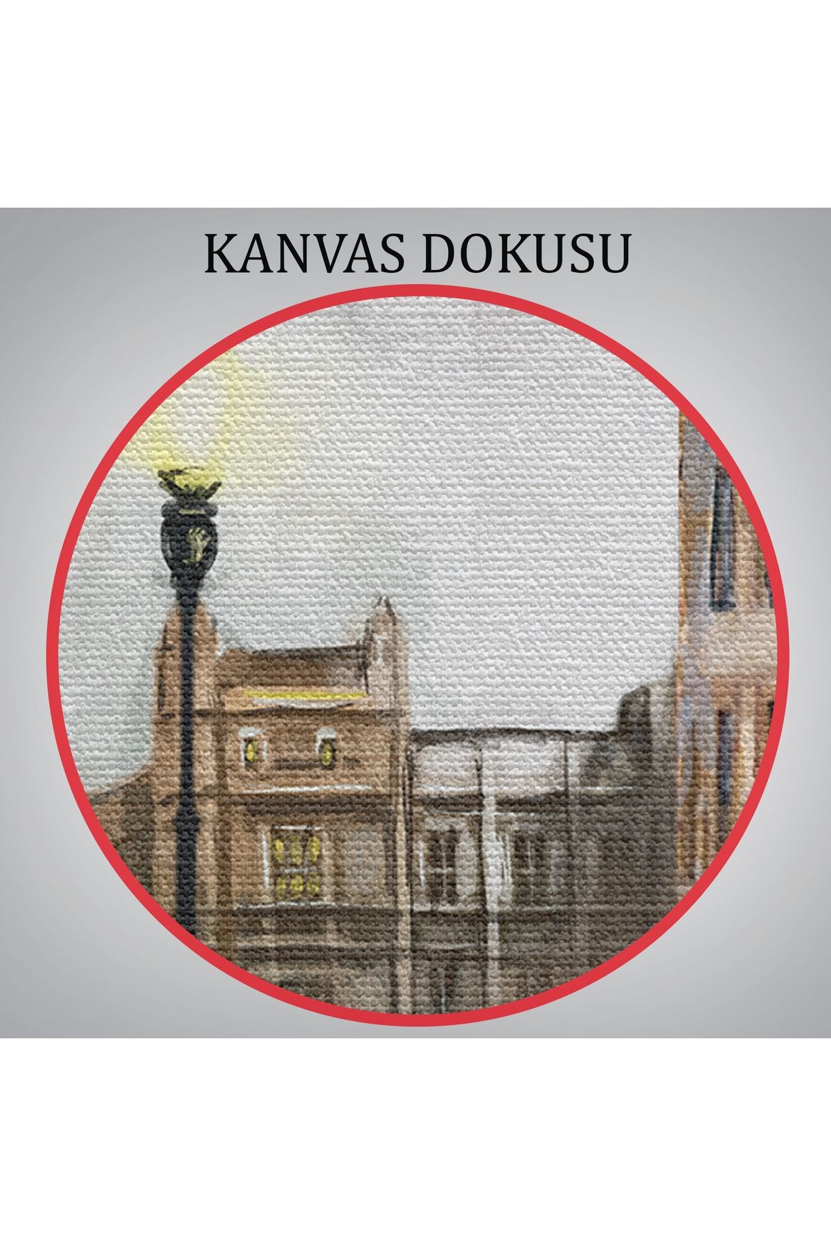 Ingiltere Londra Da Gece Yağlıboya Görünüm Dekoratif Tablo-3542