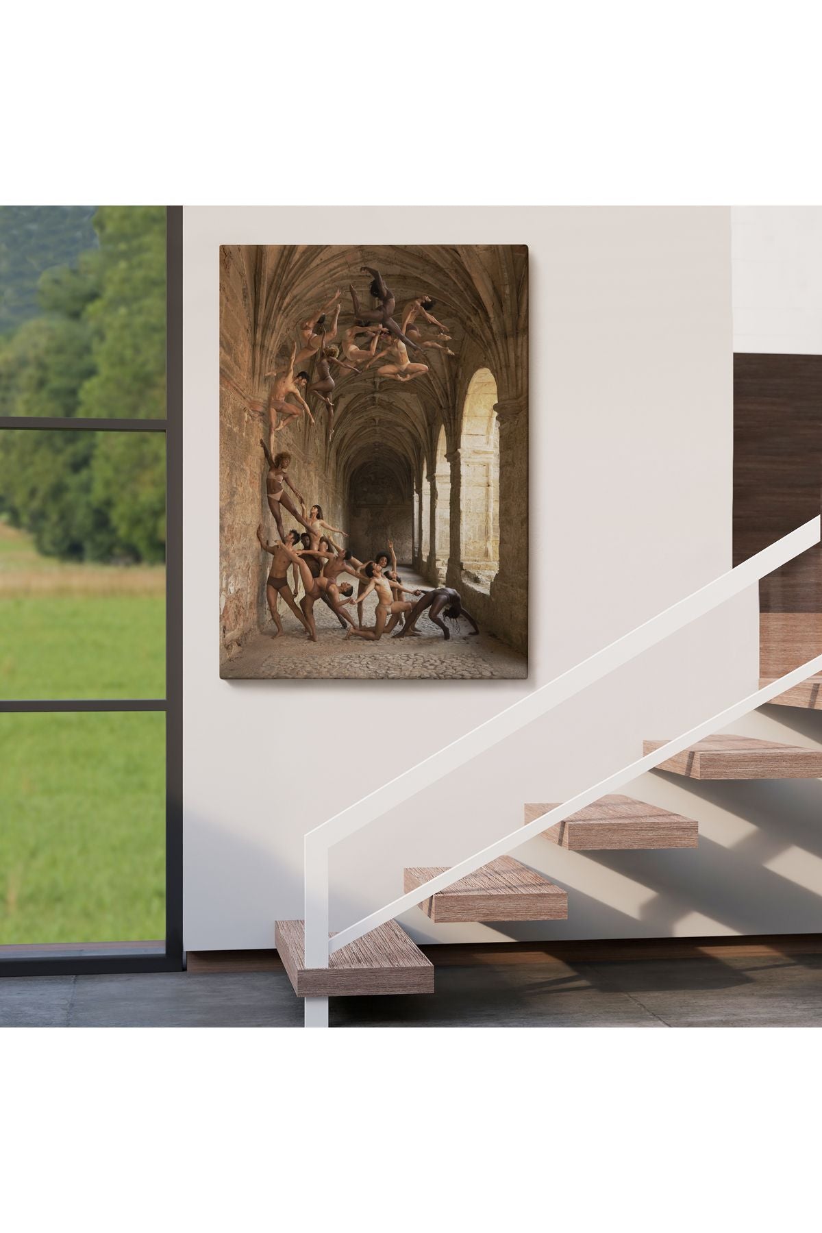 Rob Woodcox İnsan Dalgasi Adlı Eseri Duvar Tablosu-6389