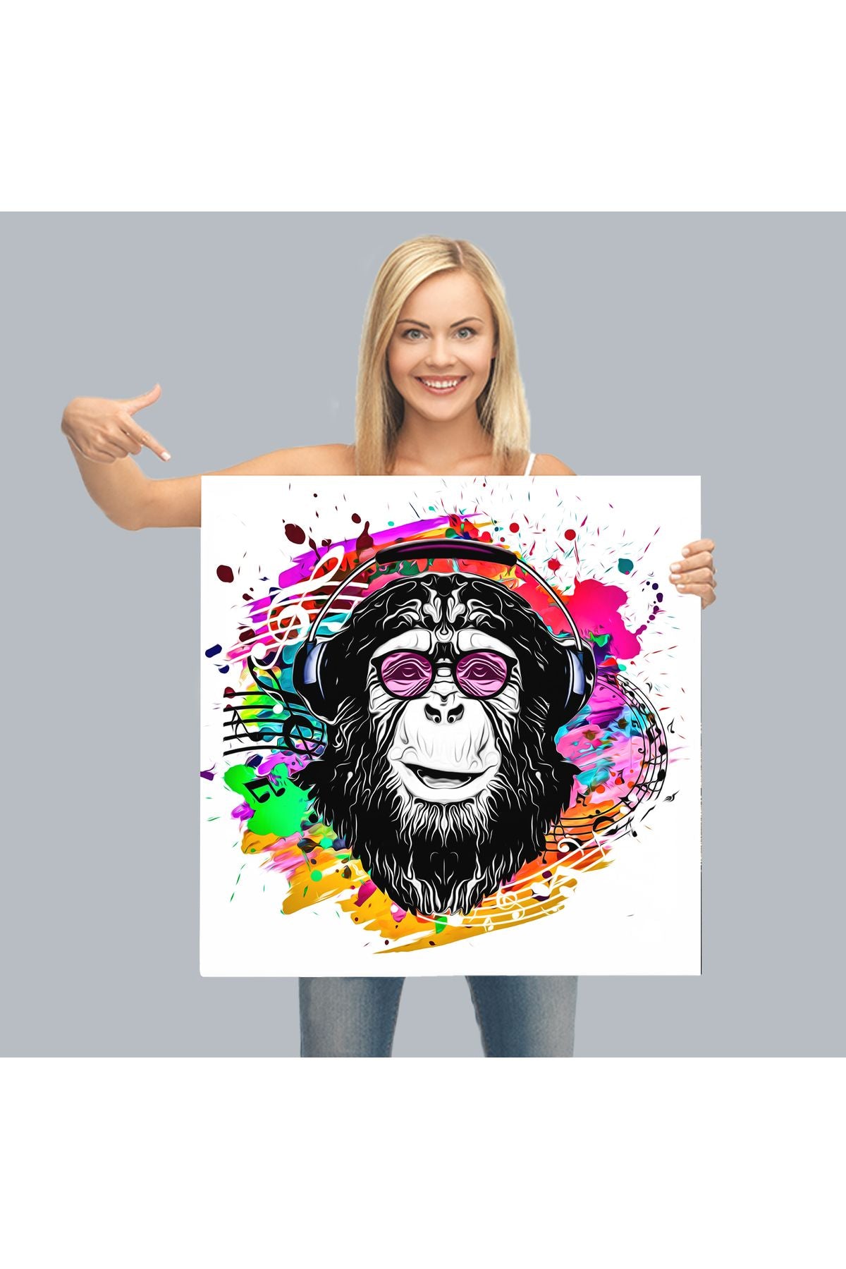 Dj Maymun Kanvas Tablo-5063