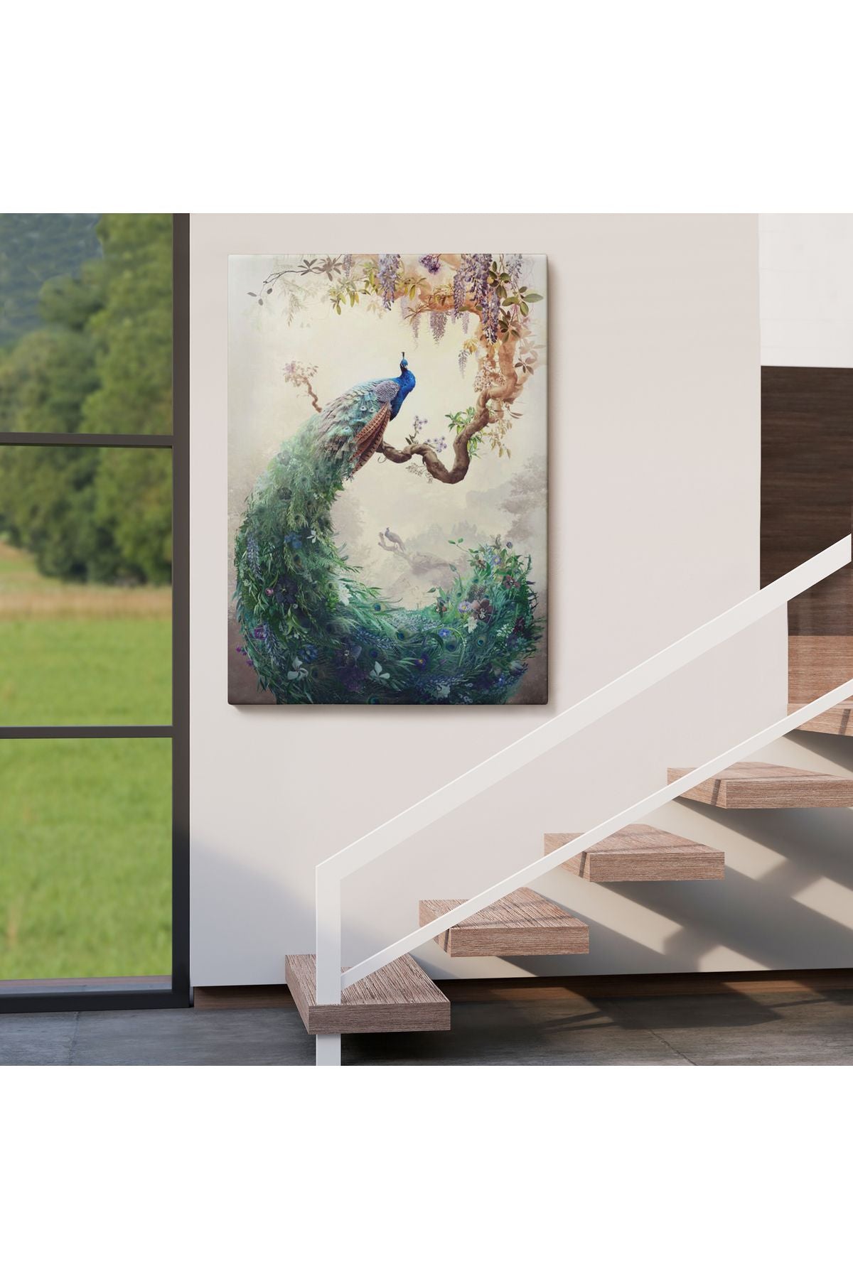 Daldaki Tavuz Kuşu Dekoratif Tablo-6494