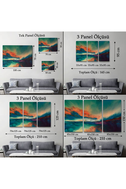 Gün Batımı Dekoratif Kanvas Duvar Tablosu-3596