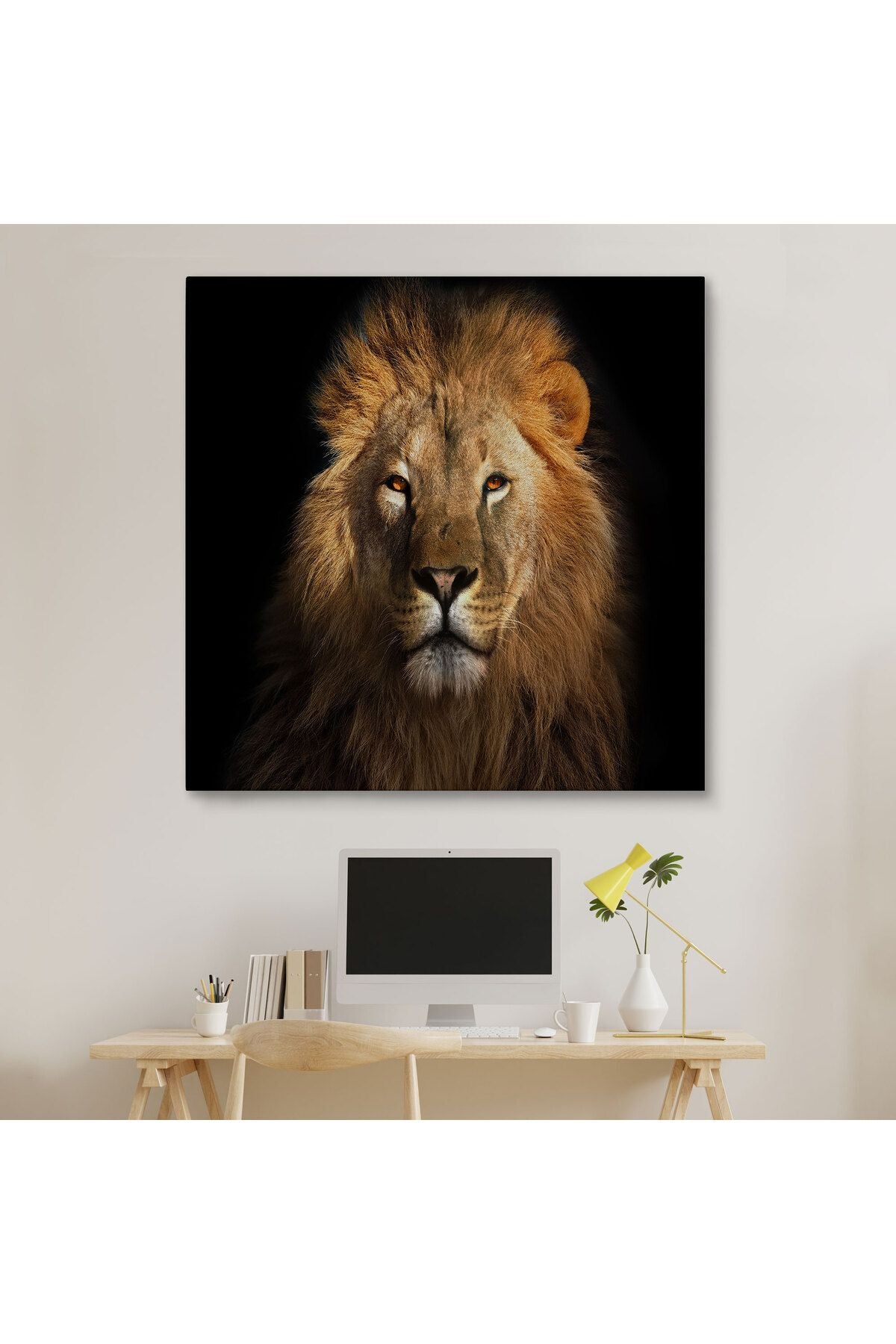 Aslan Dekoratif Kanvas Tablo-5847