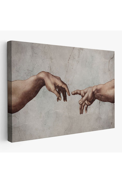 Ademin Yaratılışı Michelangelo Kanvas Tablo-3753