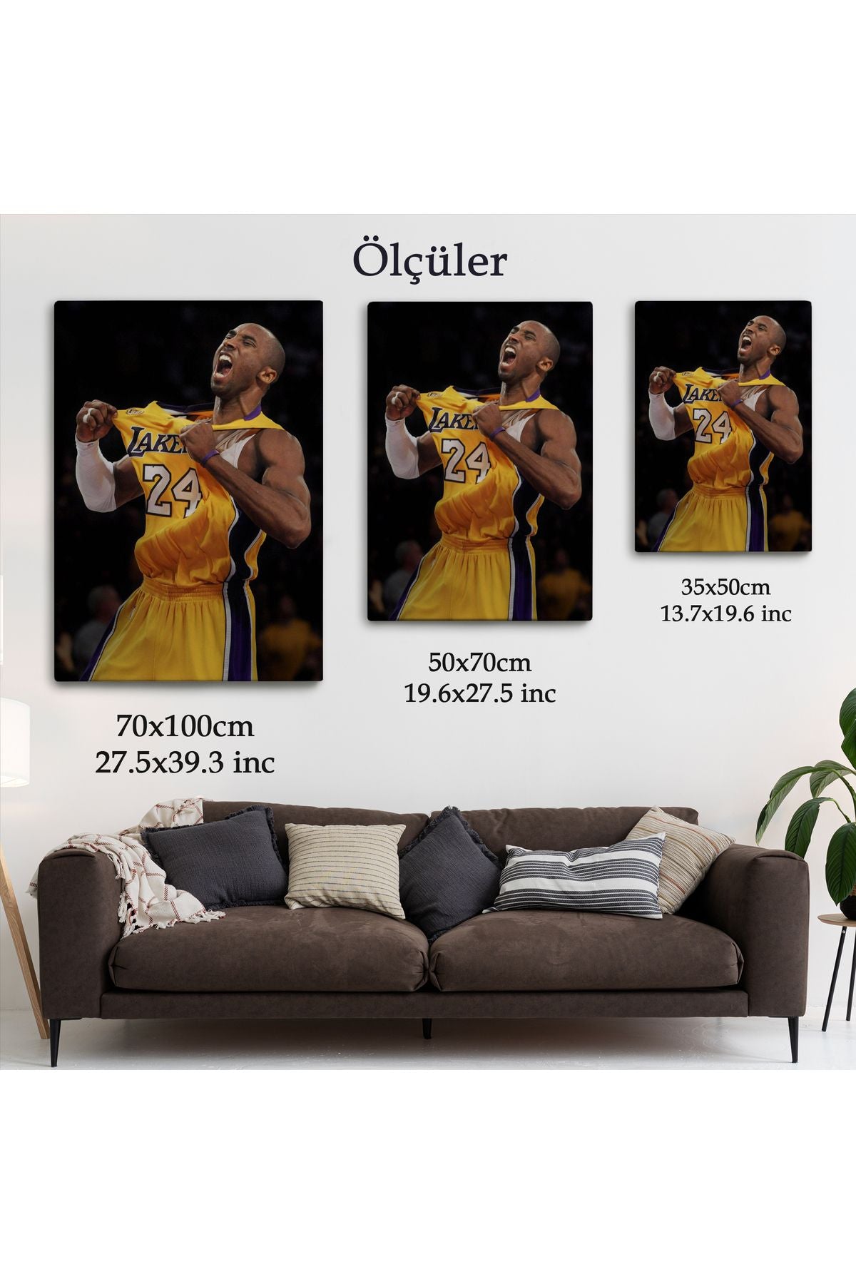 Kobe Bryant Los Angeles Lakers Kanvas Tablo-5117
