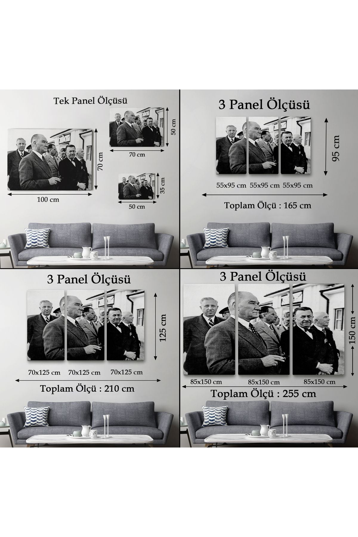 Atatürke Bakan Şükrü Kaya Dekoratif Duvar Tablosu-6637