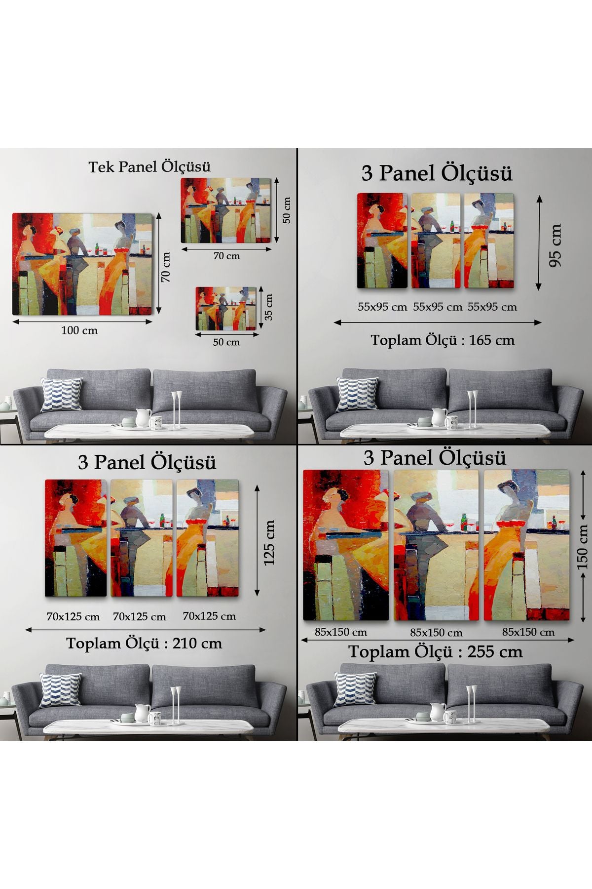 Özel Tasarım, Dekortif BaskıPubdaki Kadınlar Tablosu - Women in the Pub -6604