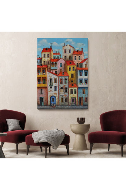 Eski Gürcistan Tiflis Şehir Manzara Tablosu -6242