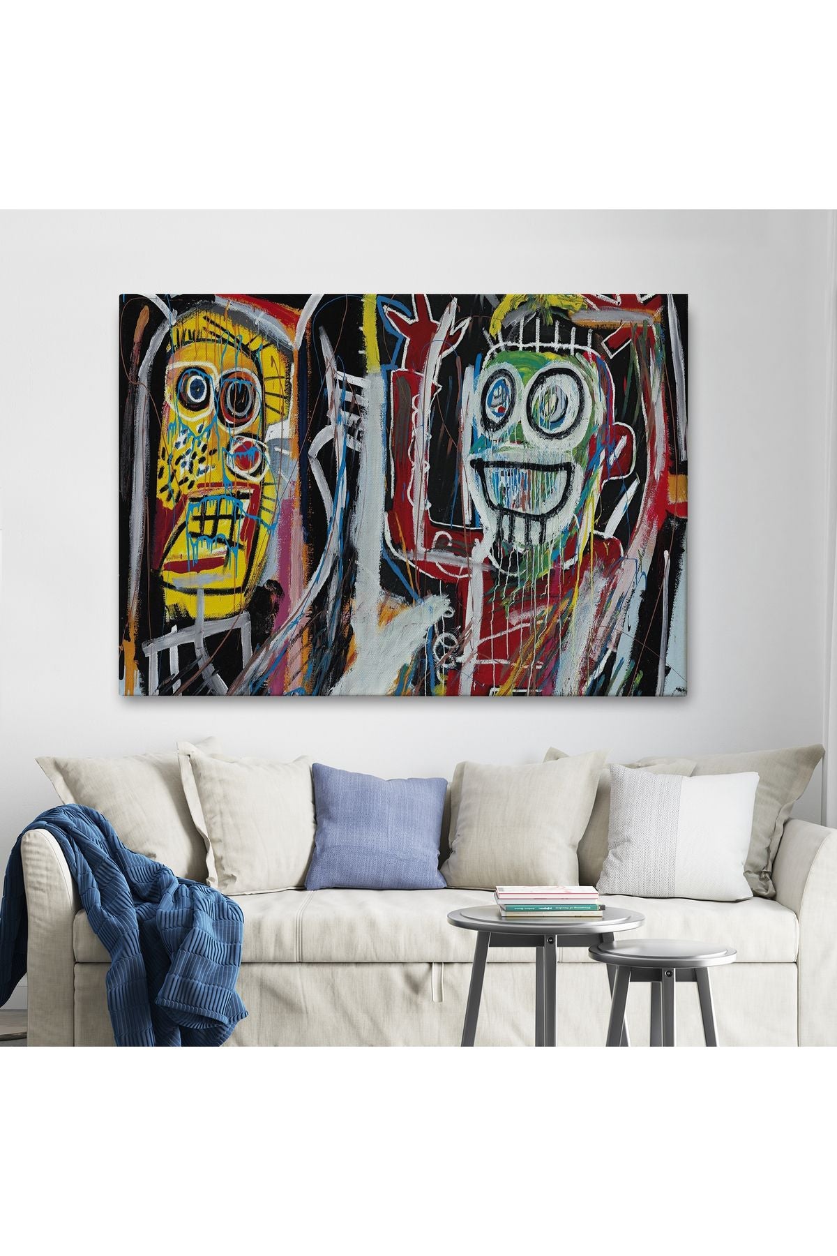 Jean Michel Basquiat, Boom Patmala Eseri Kanvas Tablo-5032