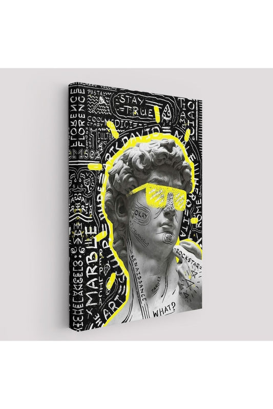 Michelangelo Buonarroti Davud Pop Art Tablosu-6376