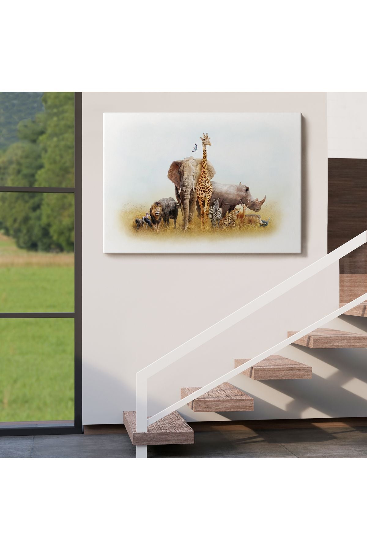 Hayvanlar Alemi Dekoratif Kanvas Tablo 1146