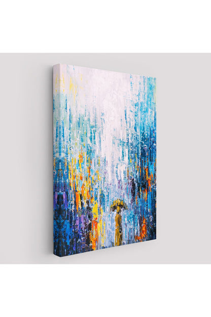 DB Yağmurlu Bir Gün Yağlıboya Görünüm Dekoratif Kanvas Duvar Tablosu-5953