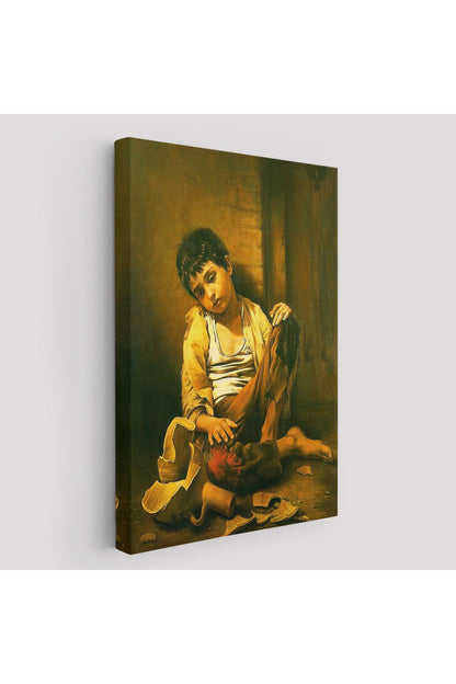 İranlı Ressam Morteza Kartouzıan Garip Çocuk Eseri Duvar Tablosu-6088