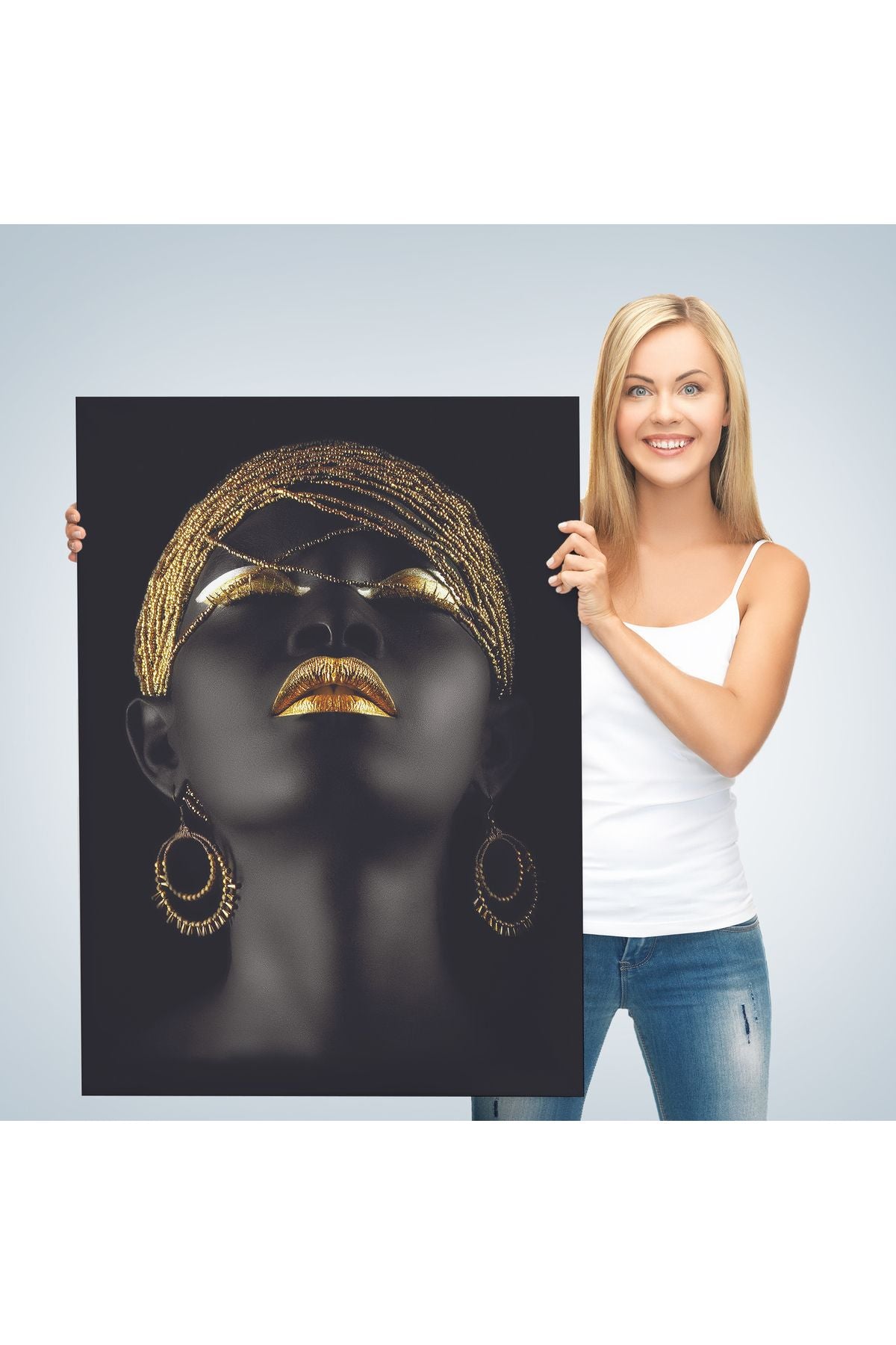 Kadın Yaylera Dekoratif Kanvas Tablo-4975