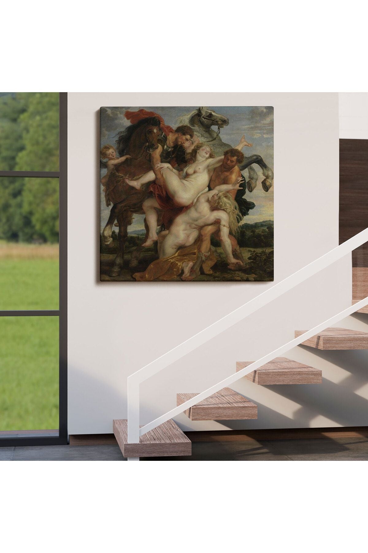 Peter Paul Rubens The Rape of Leucippus' Daughters Kanvas Tablo -5880