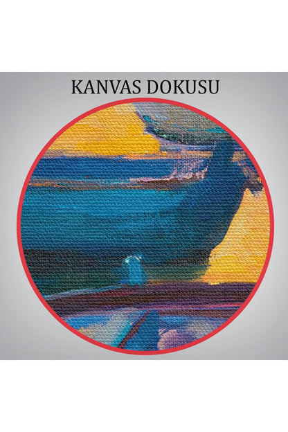 Denizde Gün Batımı Manzarası Duvar Tablosu-5983