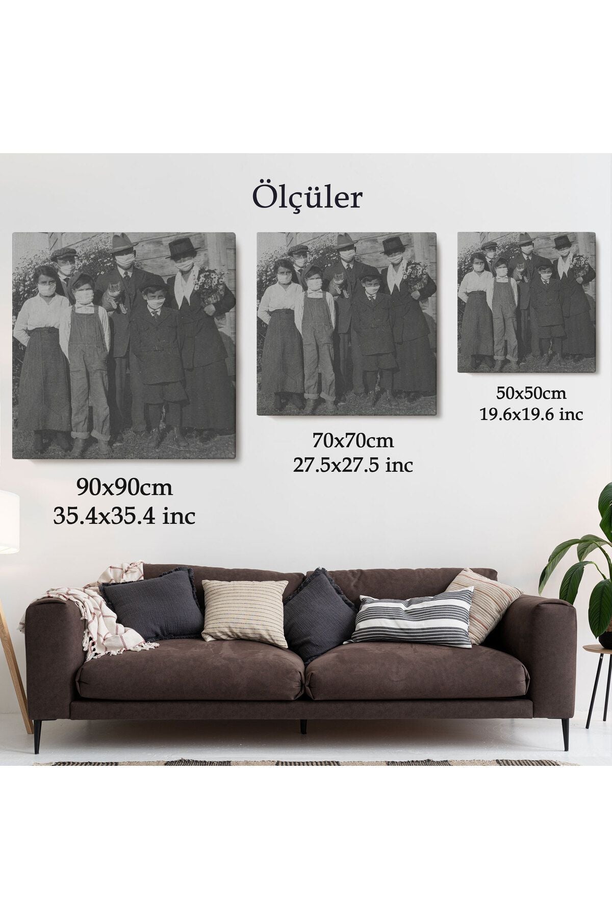 1918 İspanyol Gribi Krizi, Maskeli Kedi, Kanvas Tablo-5328