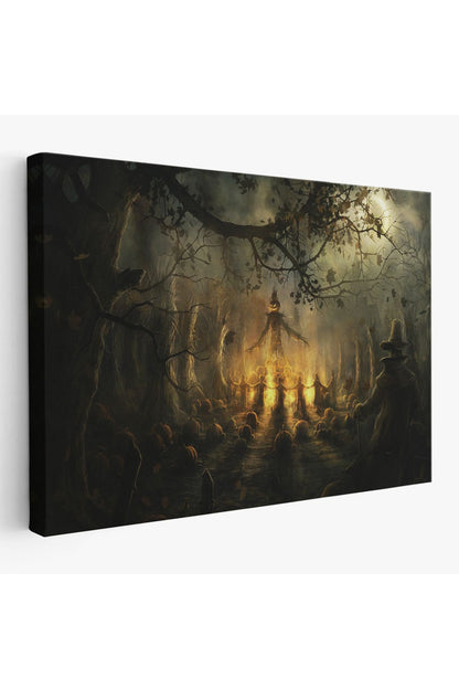Cadılar Bayramı Partisi Korkunç Ürkütücü Duvar Dekoru Tablosu-5194