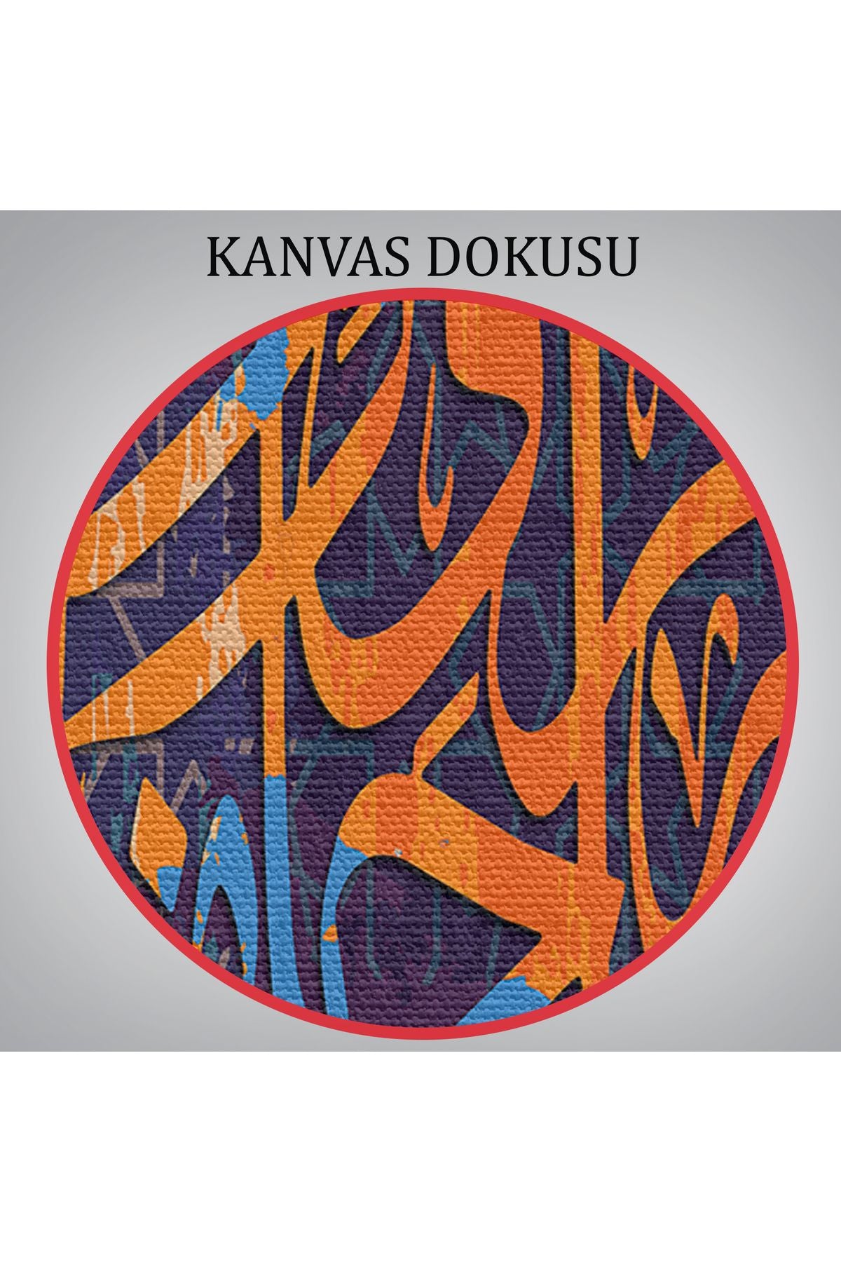 Talak Suresi 2. Ayetin Yazılı Olduğu Dekoratif Kanvas Tablo-3301