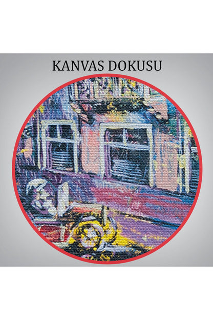 Renkli Şehir Manzarası Kanvas Tablo-5898