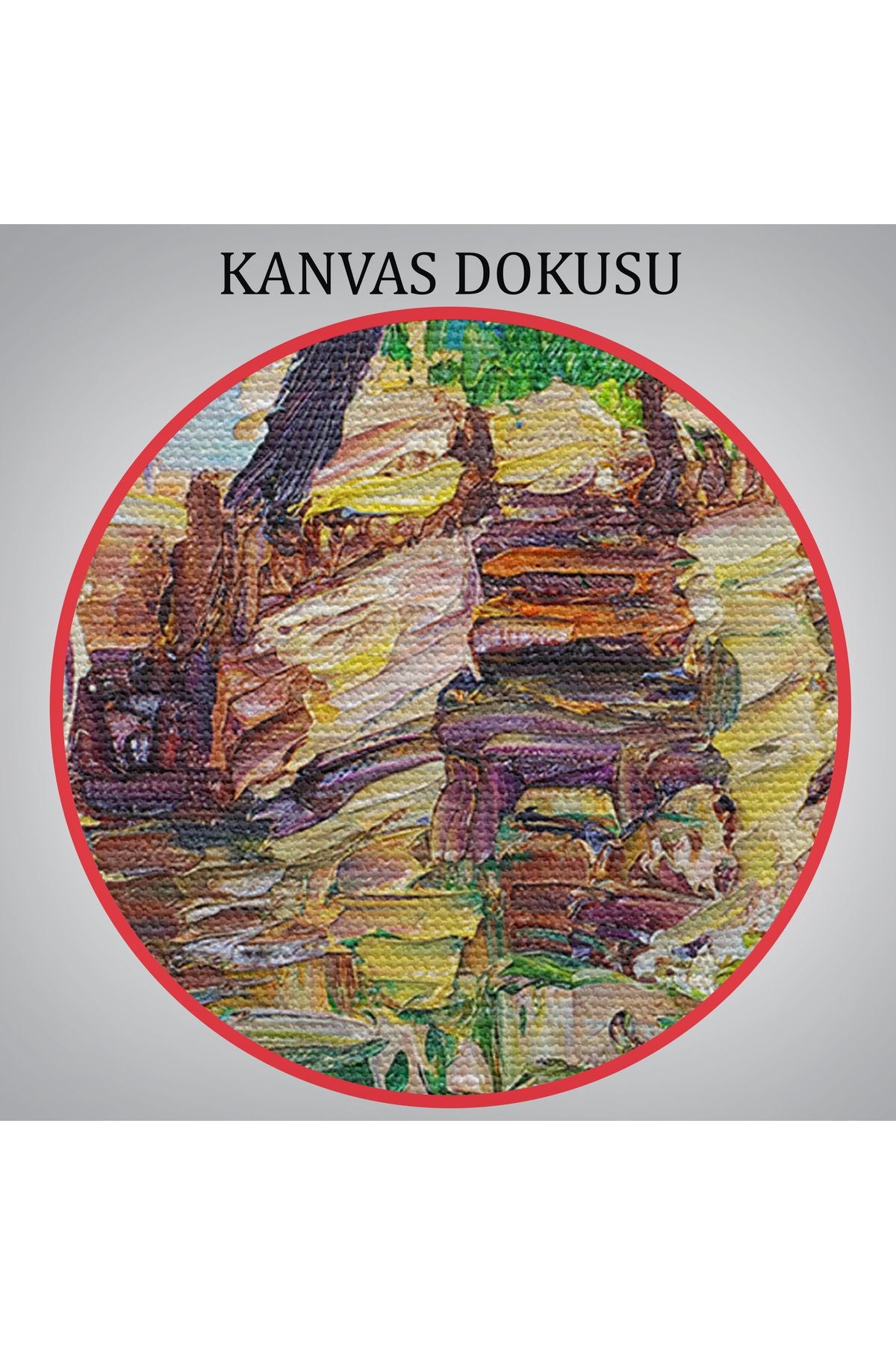 Yağlıboya Kanal Manzarası Dekoratif Kanvas Duvar Tablosu-3765