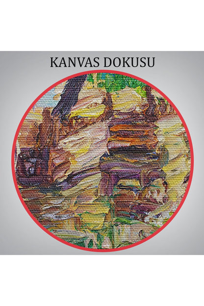 Yağlıboya Kanal Manzarası Dekoratif Kanvas Duvar Tablosu-3765