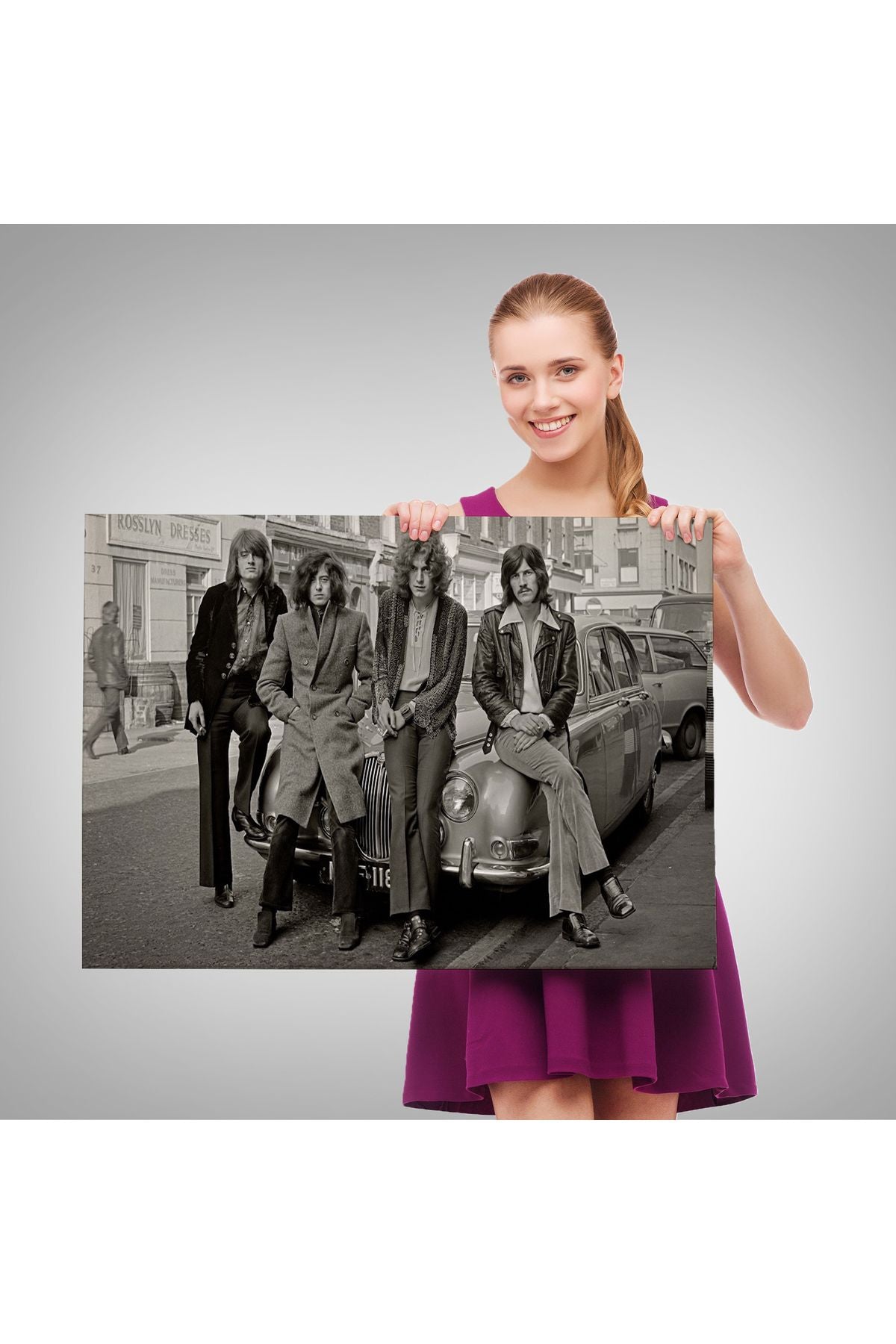 Led Zeppelin Efsanesinin Arabası John Bonham Kanvas Tablo-5407