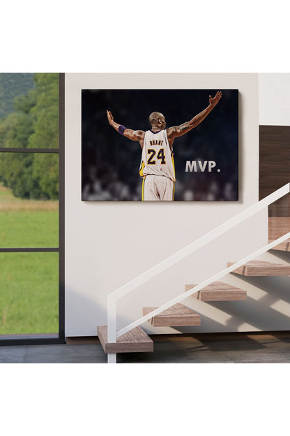 SZ KVS1-Dekoratif Duvar Tablosu-Kobe Bryant Black Mamba Lakers'ta Kanvas Tablo 5152