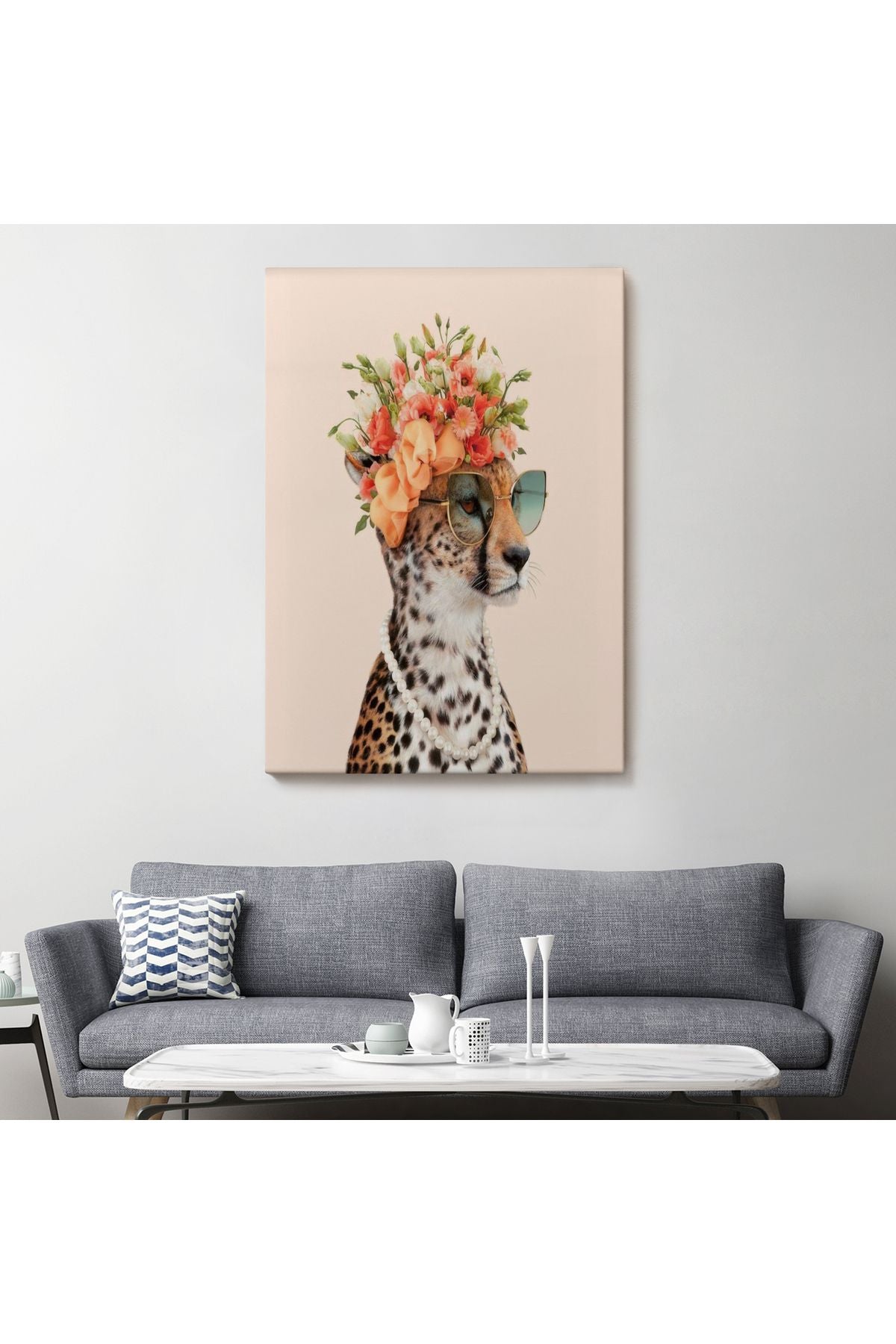 Kokoş Çıta, Çiçek Taçlı Sosyetik Çita Tablosu-6322