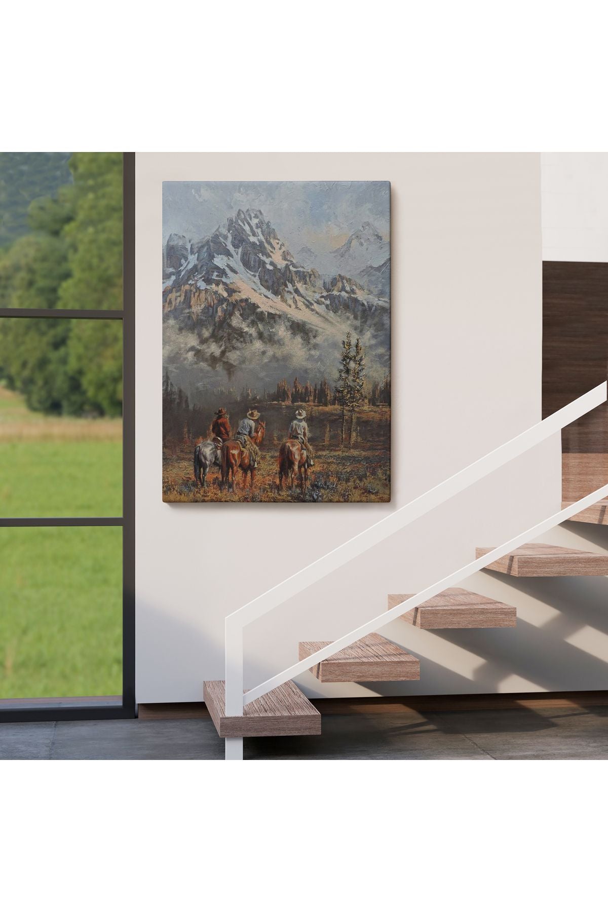 HG Amerikalı Kovboylar Dekoratif Duvar Tablosu-6149