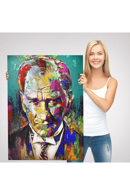 Renkli Mustafa Kemal Atatürk Tablosu-6327