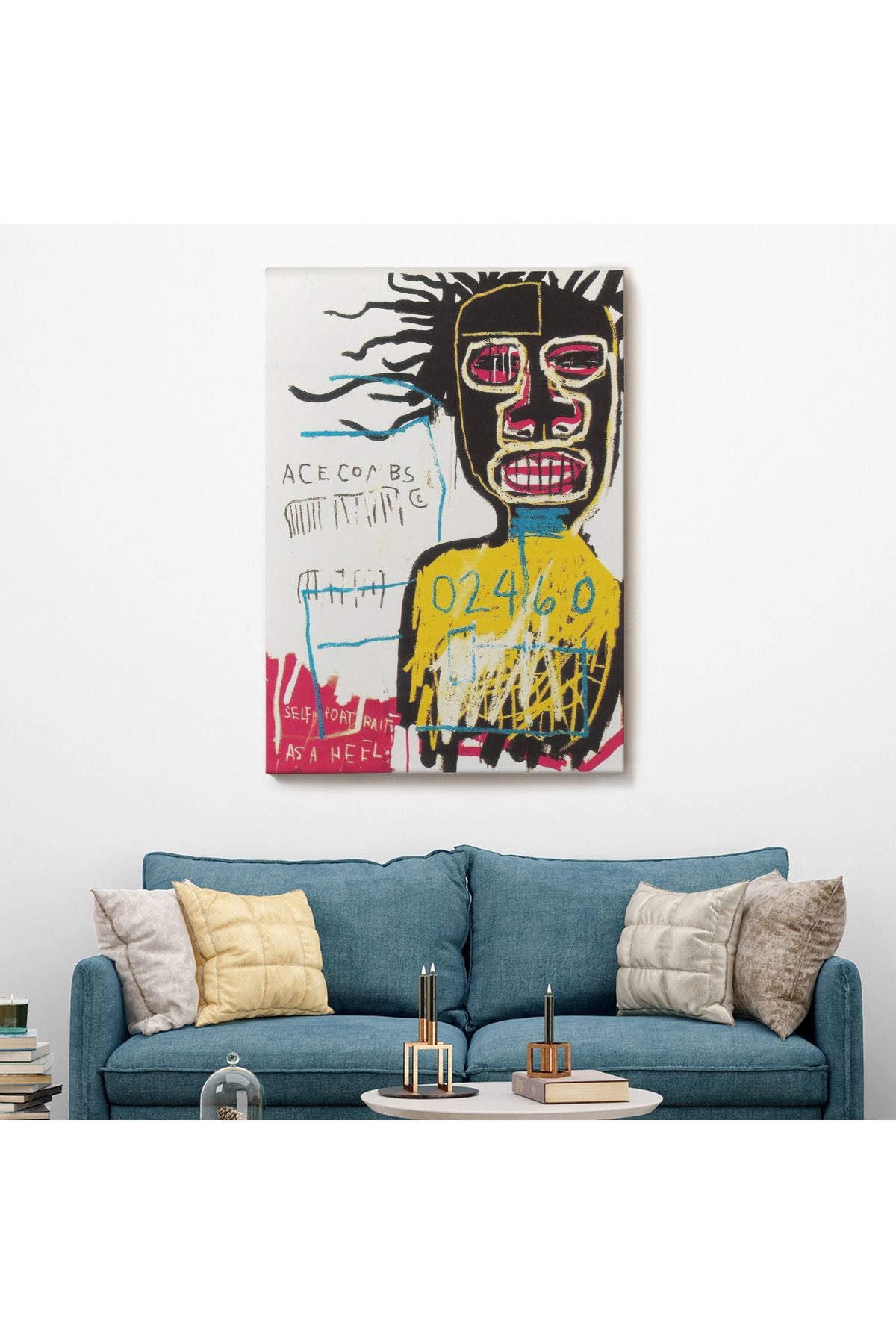 Jean Michel Basquiat'ın Kendi Portresi Kanvas Tablo-4967