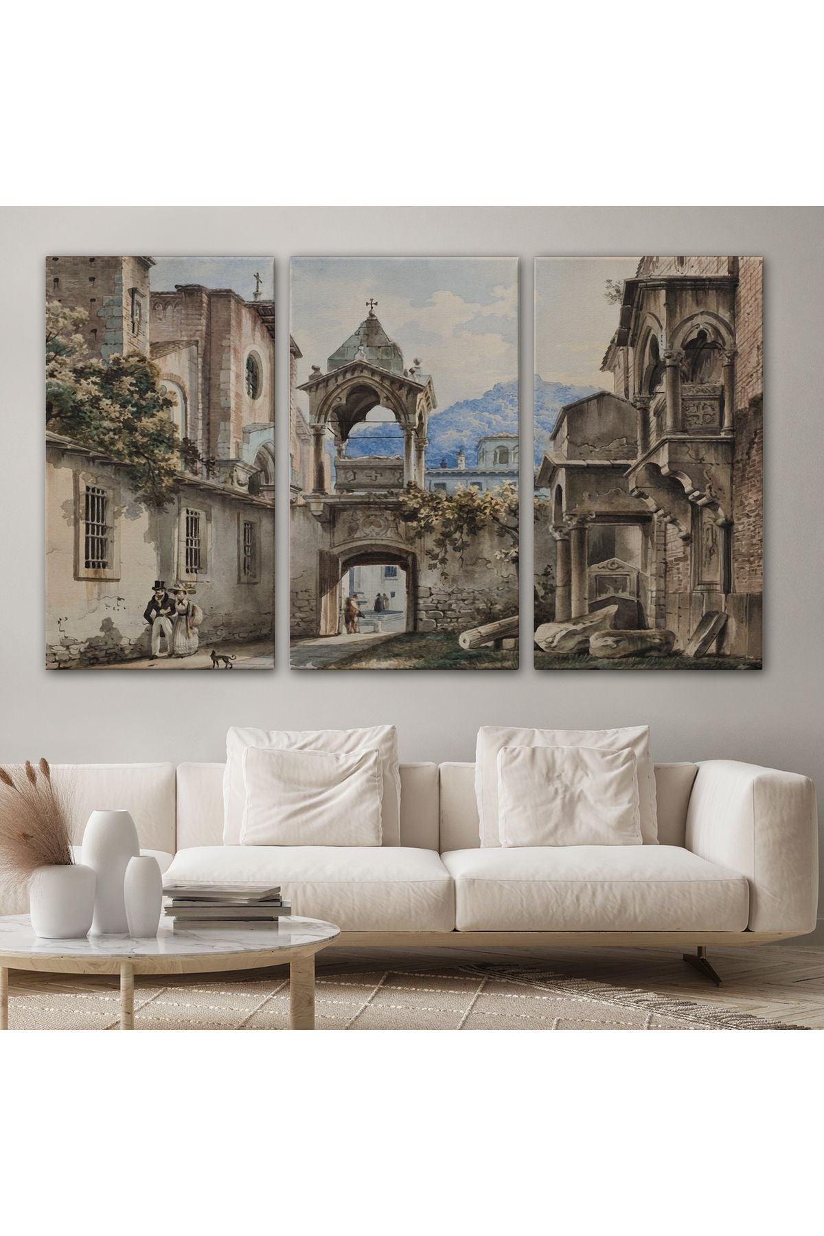 Eski Hollanda Şehir Manzarası Duvar Tablosu-1222