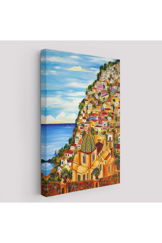 Roberto Gagliardi'nin Positano İsimli Tablosu-6328