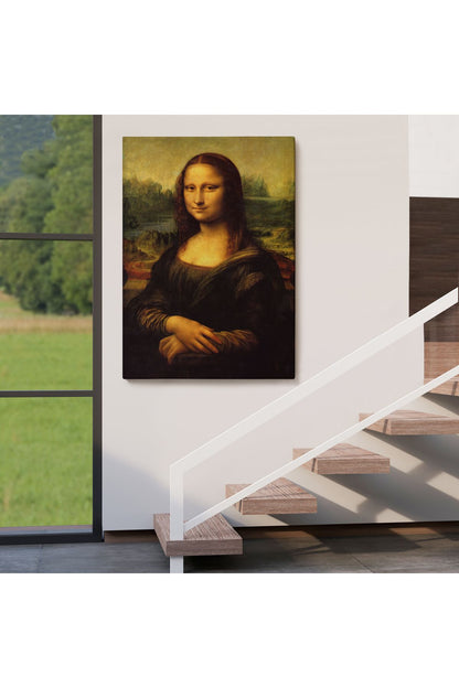 Leonardo da Vinci'nin Ünlü Eseri Mona Lisa Kanvas Tablosu-5126