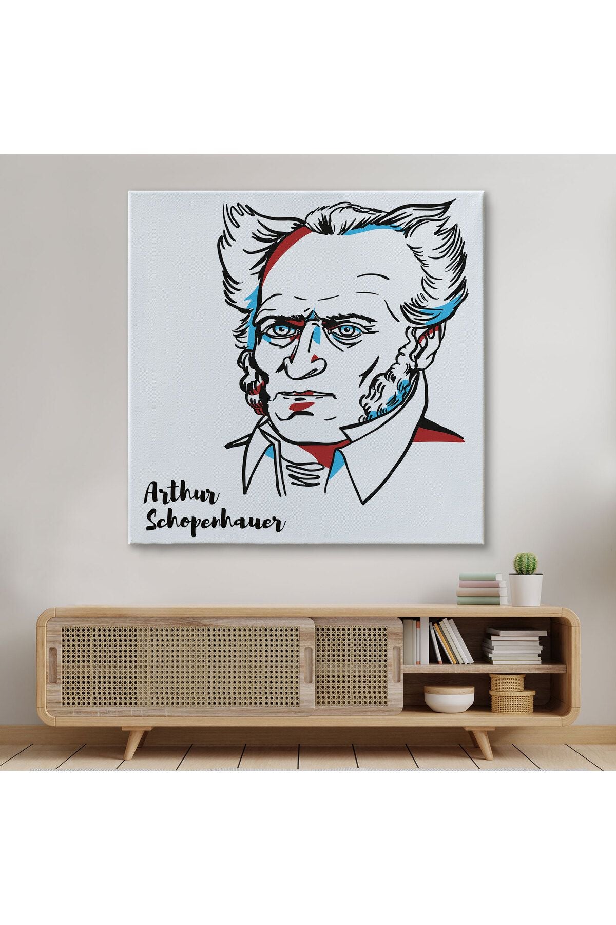 Arthur Schopenhauer Dekoratif Kanvas Tablo-5821