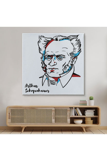 Arthur Schopenhauer Dekoratif Kanvas Tablo-5821